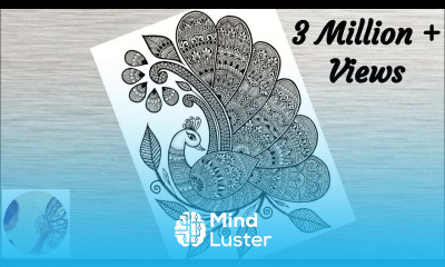 How to draw Mandala for Beginners Peacock mandala art Peacock drawing Step by Step DoodleArt