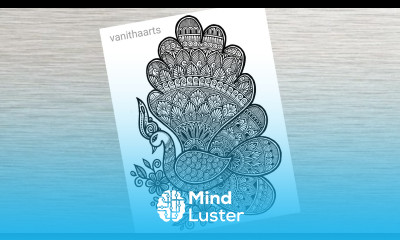 Peacock Mandala Art How to draw Mandala for Beginners Step by Step Tutorial vanithaarts doodle