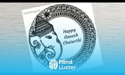 Ganesh Chaturthi mandala art How to draw Mandala for Beginners Ganesh Chaturthi drawing Doodle