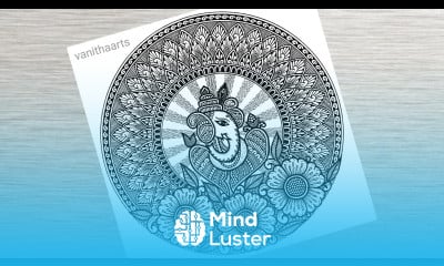 Ganesha Mandala Art how to draw mandala for beginners Ganesha Drawing stepbystep Doodle art