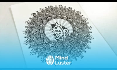 How to draw Mandala for Beginners Easy mandala drawing lord ganesha doodle mandala stepbystep