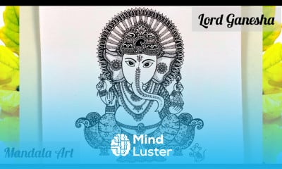Lord Ganesha Mandala Art Ganesh Chaturthi Drawing Lord Ganesha Mandala Art