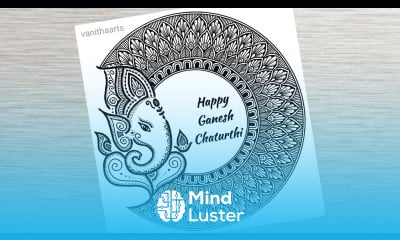 Ganesh Chaturthi Mandala Art How to draw mandala for beginners Ganesh Chaturthi drawing doodle