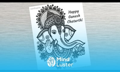 Lord Ganesh Chaturthi Doodle Art for Beginners Ganesh Chaturthi drawing stepbystep doodle art