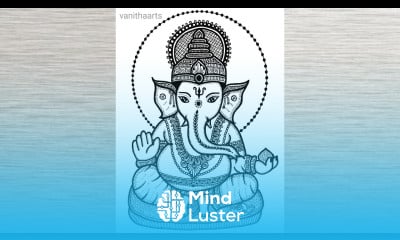 Lord Ganesh Chaturthi Art for Beginners Ganesh Chaturthi drawing stepbystep doodle art