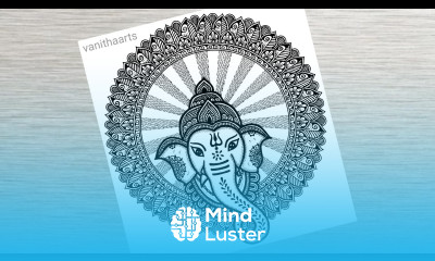 Ganesh Chaturthi Mandala Art for Beginners Lord Ganesh Chaturthi drawing stepbystep doodle art