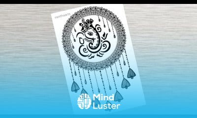 Lord Ganesh Chaturthi Mandala Art for Beginners Ganesh Chaturthi drawing stepbystep doodle art