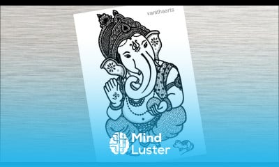 Ganesha Mandala Art How to draw a Mandala for beginners ganeshchaturthi doodle vanithaarts