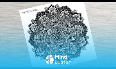 How to draw Mandala Art for Beginners Step by Step Tutorial on Hexagonal Grid vanithaarts mandala