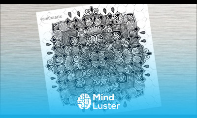 How to draw Mandala Art for Beginners Step by Step Tutorial on Octagonal Grid vanithaarts mandala