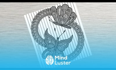 How to draw Butterfly Mandala Art for Beginners StepbyStep Tutorial butterfly doodle vanithaarts