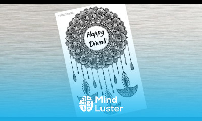 Diwali Special mandala art How to draw Mandala for Beginners Diya Dream Catcher Happy Diwali