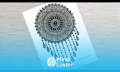 How to draw Dream Catcher Mandala Art How to draw Mandala for Beginners dreamcatcher vanithaarts