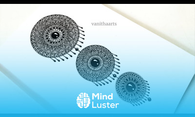 How to draw Dream Catcher mandala art Easy mandala drawing How to draw Mandala for Beginners