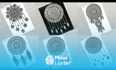 6 Different Dream Catcher Mandala Art step by step How to draw Mandala for Beginners vanithaarts