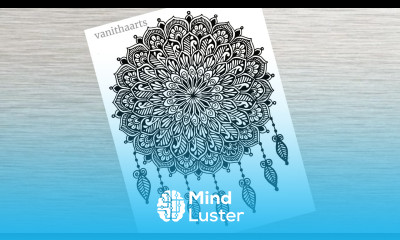 How to Draw Mandala for Beginners Easy mandala Drawing How to Draw Dream Catcher Mandala Art