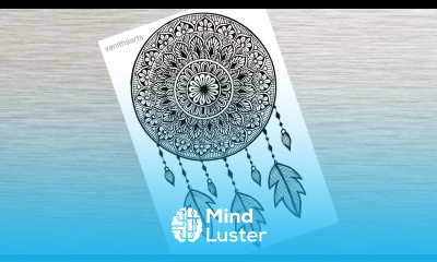 How to Draw Dream Catcher Mandala Art Easy Mandala Drawing How to Draw Mandala for Beginners