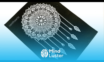 How to Draw Mandala for Beginners Easy mandala Drawing Dream Catcher Mandala Art Step by Step