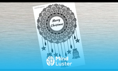 Merry Christmas Dream Catcher Mandala Art How to draw Mandala for Beginners Christmas Drawing