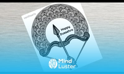 Happy Dussehra Mandala Art how to draw mandala for beginners Dussehra Drawing Doodle