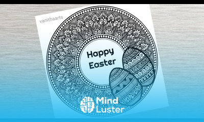 Happy Easter Mandala Art How to Draw Mandala for beginner Easter Drawing vanithaarts easterday