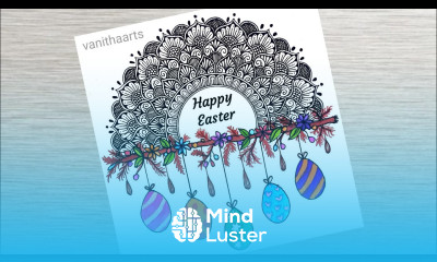 Happy Easter Mandala Art How to Draw Mandala for beginner Easter Drawing vanithaarts easterday