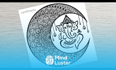 Ganesha Mandala Art How to draw a Mandala for beginners ganeshchaturthi doodle vanithaarts