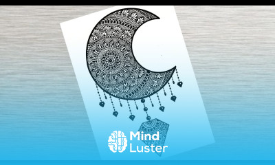 How to draw Mandala for Beginners Easy mandala drawing Half moon mandala stepbystep