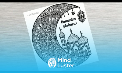 Ramadan Mubarak Mandala Art How to Draw Mandala Art for Beginners halfmoon vanithaarts ramazan