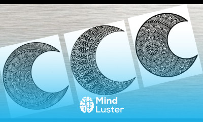 How to Draw Mandala for Beginner 3 Different Halfmoon Mandala Art StepbyStep Tutorial vanithaarts