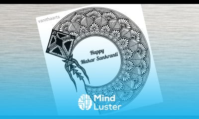 Makar Sankranti Drawing how to draw mandala for beginners Makar Sankranti mandala Doodle art