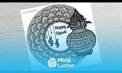 Happy Ugadi Mandala Art How to Draw Mandala for Beginners Step by Step happyugadi vanithaarts