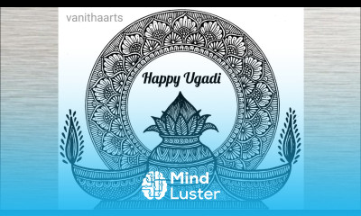 Ugadi Mandala Art How to Draw Mandala for Beginners Step by Step ugadi vanithaarts happyugadi