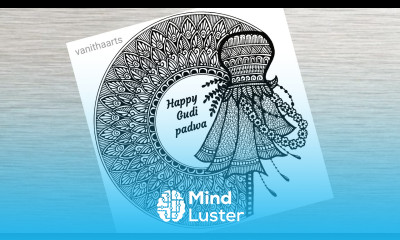 Happy Gudi Padwa Mandala Art How to Draw Mandala for beginners StepbyStep vanithaarts gudipadwa