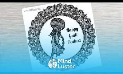 Gudi Padwa Mandala Art How to Draw Mandala for beginners Step by Step vanithaarts happygudipadwa