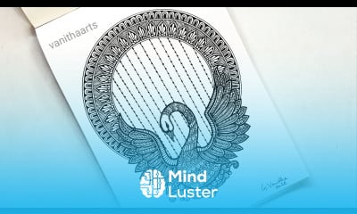 How to draw Mandala for Beginners swan mandala art swan drawing stepbystep doodle art