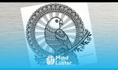How to draw Mandala for Beginners Parrot mandala art Parrot drawing stepbystep doodle art