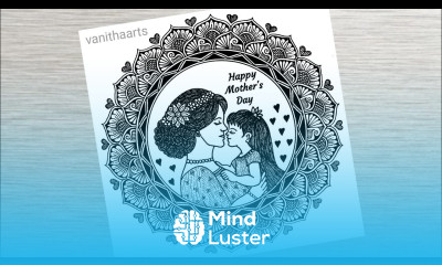 Mother s Day Mandala Art How to Draw Mandala for Beginners Step by Step Tutorial vanithaarts