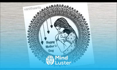 Mother s Day Mandala Art How to Draw Mandala for Beginners Step by Step Tutorial vanithaarts