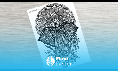 Elephant Mandala Art How to draw Elephant Mandala Art Elephant Drawing Doodle Art vanithaarts