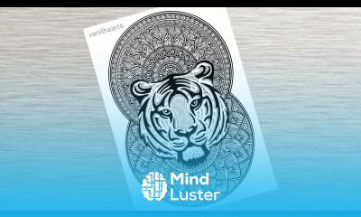 Tiger mandala art How to draw Mandala for Beginners Tiger drawing stepbystep doodle tiger