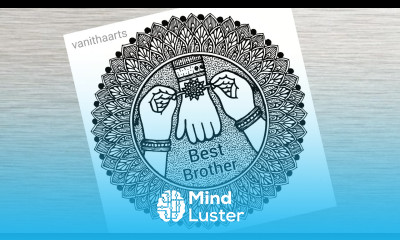 Raksha Bandhan drawing How to draw Mandala for Beginners Raksha Bandhan mandala art doodle art