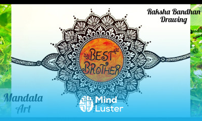 Raksha Bandhan drawing Rakhi mandala art easy tutorial for beginners best brother doodle