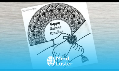 Happy Raksha Bandhan Mandala Art How to draw Mandala for Beginners Raksha Bandhan drawing