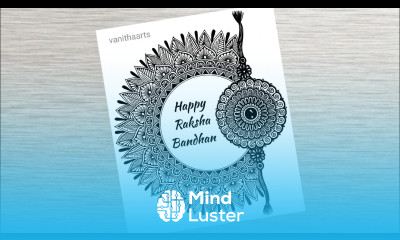 Happy Raksha Bandhan Mandala Art How to draw Mandala for Beginner happyrakshabandhan vanithaarts