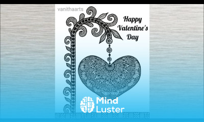 Valentine s Day Special Drawing How to Draw Heart Shape Mandala Art for Beginners Art Therapy