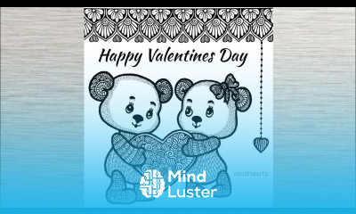 Valentine s Day Special Drawing How to Draw Mandala Art for Beginners Step by Step Teddy Bear