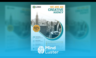 Creative Business Flyer Design in Adobe Illustrator