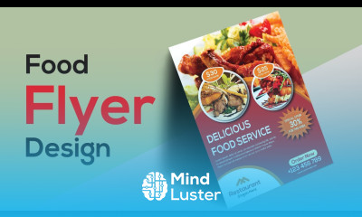 Creative Food Flyer Design Illustrator Tutorial Bangla Tutorial