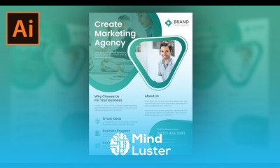 Creative Business Flyer Design in Adobe Illustrator